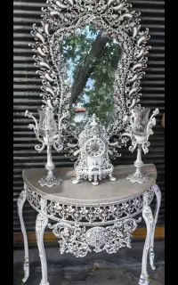 آینه کنسول همراه شعدان و ساعت