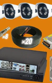 ..4 عدد دوربین بولت 5 مگا پیکسل برند .TYCO.TECH