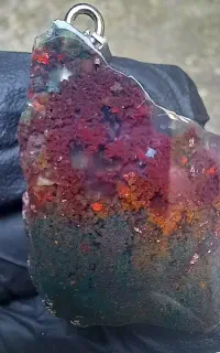 گردنبند آویز سنگ عقیق شجر طبیعی پر انرژی و خاص