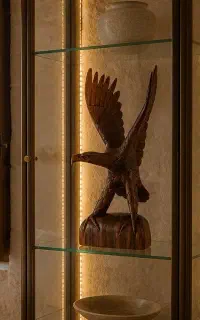 مجسمه چوبی عقاب چوبی ۵۰ سانتی اندونزی