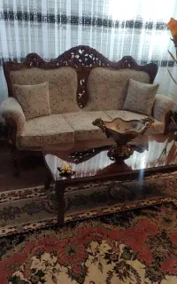 مبل نه نفره باسه عدد جلو مبلی عالی