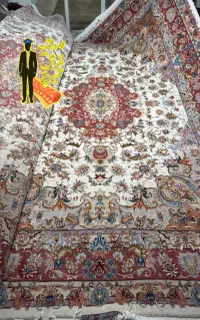 فرش جفت۹متر خطیبی ماکدار۳۰رج آذرشهر (اقساطبدون بهر