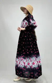 پیراهن ساحلی نخی