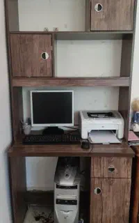 کتابخانه همراه میز تحریر و میز کتابخانه