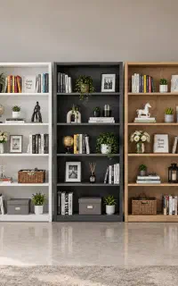 قفسه کتابخانه عرض 60 و 70 در رنگبندی ارسال رایگان