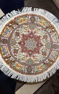 فرش دستباف گرد نو