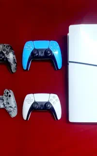 Ps5 slim پی اس فایو اسلیم ریجن اروپا همراه ۳ دسته