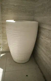 دوعددگلدان سفالی بزرگ 300