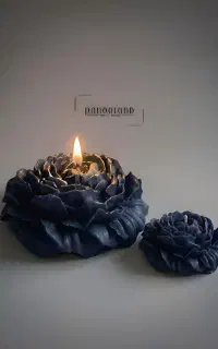 پک 2تایی شمع گل رنگای شیک نود