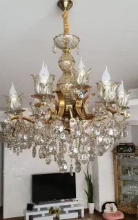 دو عدد لوستر ۶ شاخه ۱۵ شعله