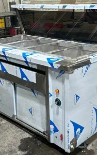کانتر گرم استیل 190 سانتی  بن ماری گرم