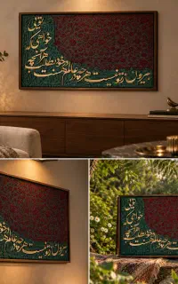 تابلو کالیگرافی و طرح فرش