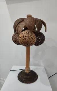 چراغ خواب نارگیل چوبی