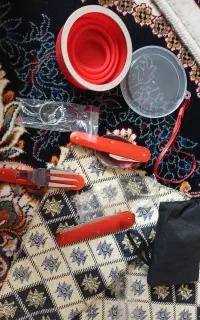 قاشق و چنگال و لیوان کوهنوردی