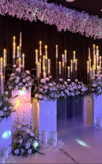 گل آرایی و شمع آرایی