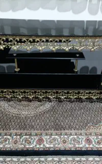 میز تلویزونی برنز شیشه ای۱۴۰ سانت