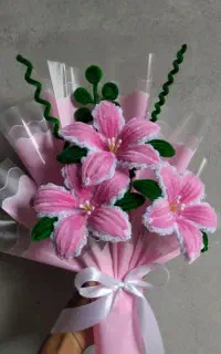 گلای مخملی و روبانی برای مناسبت ها