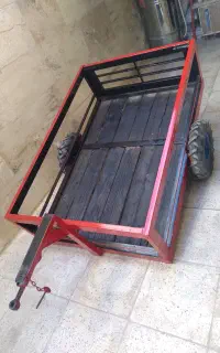 باغ تریلر سالم درحد نو لاستیک تیلری کفی چوب روسی
