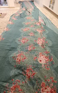 پارچه ساتن نخ ترک(روتختی بسیار زیبا)