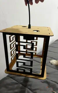 لوستر چوبی اتاق و اشپزخونه