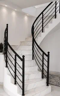 نرده آهن مدرن/اجرای راه پله و تراس/اقتصادی