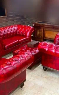 مبل چرم فوم سرد استیل پانیسون کلاسیک مدرن چوب فلز