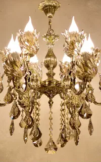 لوستر دوگـ‌ـل 1‌2 شعله/تعویض لوستر کهنه با نو