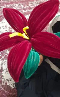 گل لیلیوم هنر دستی بسیارزیبا شاخه ای 270