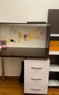 فروش میز تحریر به همراه کتابخانه دیواری