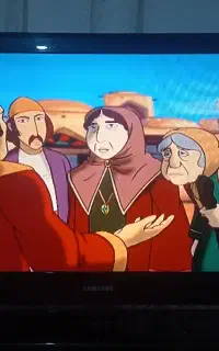 تلویزیون السیدی ۴۰ سامسونگ در حد نو با کنترل اصلی