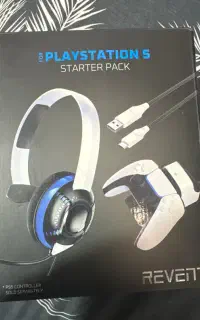 ست پایه‌شارژر و هدست و سیم شارژ ps5 recent آکبند