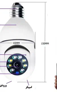 دوربین لامپی اورجینال نصب آسان دیددرشب دزدگیردار