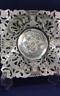 ظروف نقره+گل نقره شمارو قیمت اقتصادی برمیداریم۷۴۰