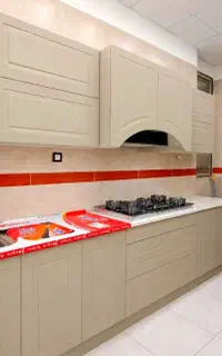 کابینت عمق ۶۰ سانتی استاندارد اجاق گاز خور