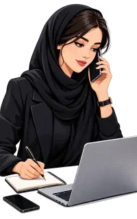 خانم کارشناس پشتیبانی و هماهنگی فروش