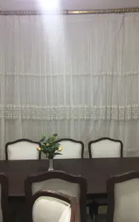 پرده توری خامه دوزی
