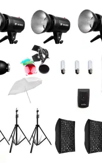 ست فلاش عکاسی ۳۰۰ ژول s&s