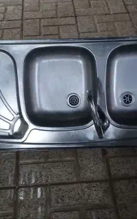 فروش سینک دو قلو وسنگ رو شویی وچوب لباسی