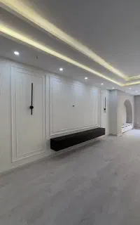 پروفیل قاب بندی گچبری پی‌وی‌سی قرنیز تی وی وال رشت