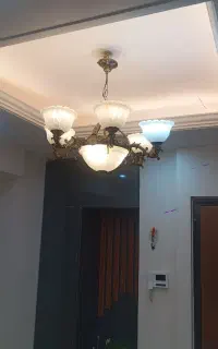 یه جفت لوستر شش شاخه تمیز