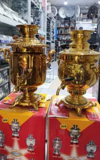 فروش ویژه سماورزغالی ۶لیتری جنس برنجی