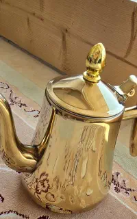 قوری استیل طلایی