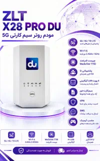 مودم X28 PRO DU همراه با کارتن و آداپتور اورجینال