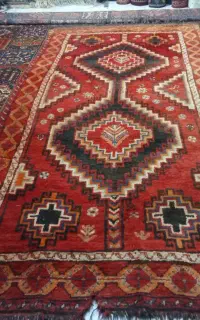 دو تخته فرش لری دستباف قدیمی ۲۰ میلیون