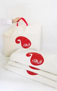 متقال پنبه بگ ساک دستی پارچه ای توت بگ فلت کاستدار
