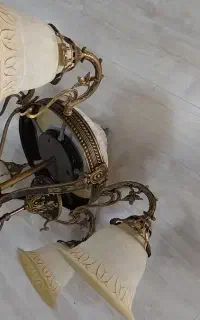 لوستر ۶ شاخه طرح برنز