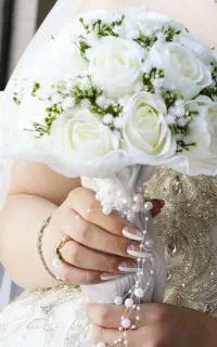 دسته،گل،عروس،نامزدی،مصنوعی