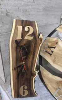 تولید ساعت چوبی / میز عسلی چوبی