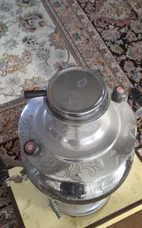 سماور زمردیان طلاکوب