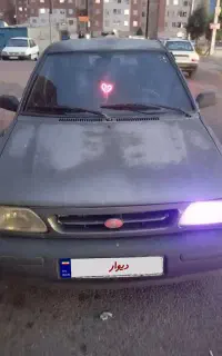 پراید مدل۸۴ بی رنگ دوگانه فروش فوری